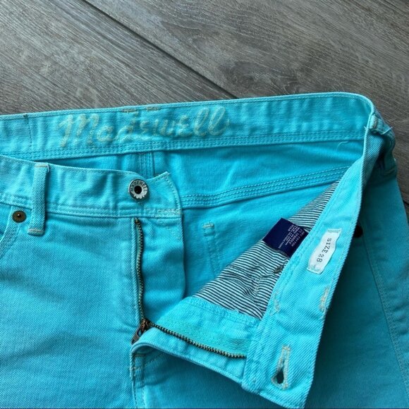 Madewell Raw Hem Denim Blue Shorts - Picture 10 of 16